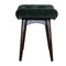 Emerald Cotton Velvet Curved Bench Living Artisan Furniture 