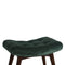 Emerald Cotton Velvet Curved Bench Living Artisan Furniture 