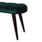 Emerald Cotton Velvet Deep Button Bench Living Artisan Furniture 
