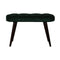 Emerald Cotton Velvet Deep Button Bench Living Artisan Furniture 