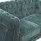 Emerald Green Velvet 2 Seater Chesterfield Sofa Living Artisan Furniture 