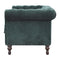 Emerald Green Velvet 2 Seater Chesterfield Sofa Living Artisan Furniture 