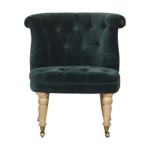 Emerald Green Velvet Accent Chair Living Artisan Furniture 