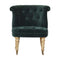 Emerald Green Velvet Accent Chair Living Artisan Furniture 