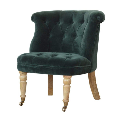 Emerald Green Velvet Accent Chair Living Artisan Furniture 