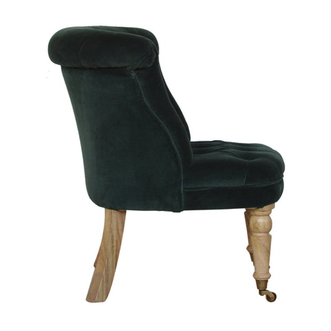 Emerald Green Velvet Accent Chair Living Artisan Furniture 