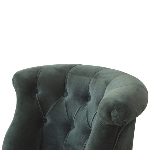 Emerald Green Velvet Accent Chair Living Artisan Furniture 