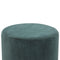 Emerald Green Velvet Footstool with Wooden Base Living Artisan Furniture 