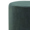 Emerald Green Velvet Footstool with Wooden Base Living Artisan Furniture 