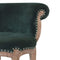 Emerald Green Velvet Studded Chair Living Artisan Furniture 