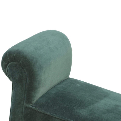 Emerald Velvet Bench Living Artisan Furniture 