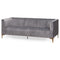 Emperor Grey Velvet 2 Seater Sofa Living Hill Interiors 