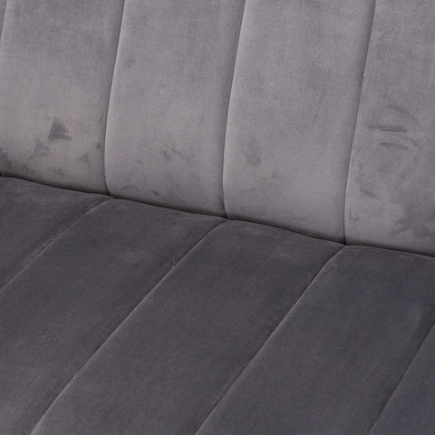 Emperor Grey Velvet 2 Seater Sofa Living Hill Interiors 