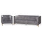 Emperor Grey Velvet Arm Chair Living Hill Interiors 