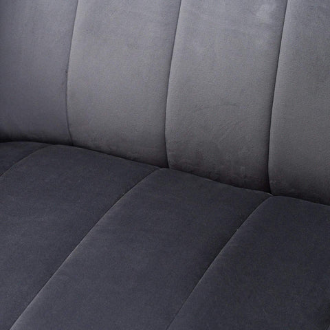 Emperor Grey Velvet Arm Chair Living Hill Interiors 