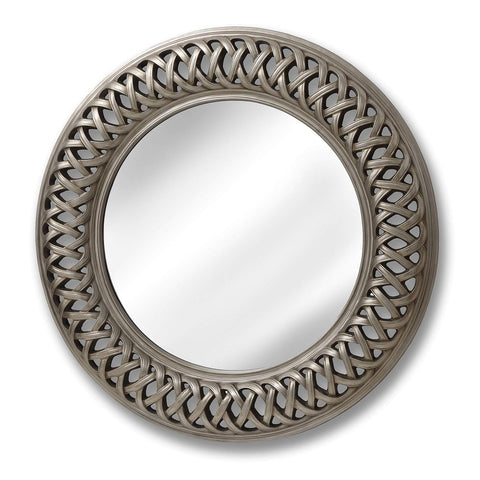Entwined Lattice Silver Mirror Mirrors Hill Interiors 