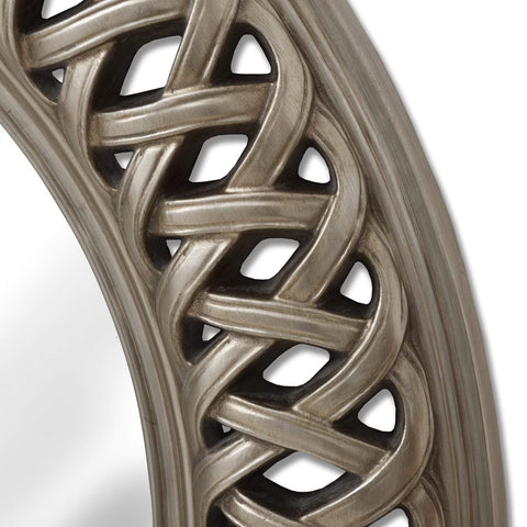 Entwined Lattice Silver Mirror Mirrors Hill Interiors 