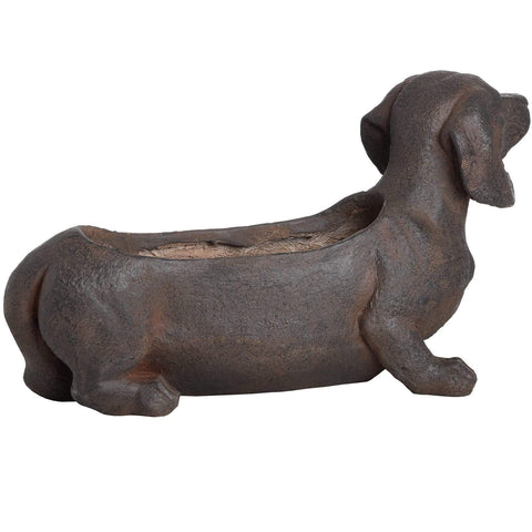 Ernie The Sausage Dog Rustic Planter Accessories Hill Interiors 