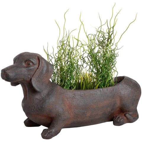 Ernie The Sausage Dog Rustic Planter Accessories Hill Interiors 