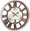 Fairbank Wall Clock Polished Nickel Accessories Regency Studio 