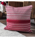 Fairisle Diamond Cushion Red Accessories Regency Studio 