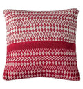 Fairisle Diamond Cushion Red Accessories Regency Studio 
