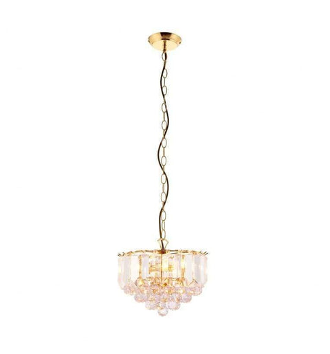 Fargo 3 Pendant Light Brass Small Lighting Regency Studio 