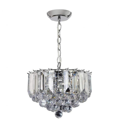 Fargo 3 Pendant Light Chrome Small Lighting Regency Studio 