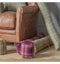 Farnley Check Draught Excluder Plum Accessories Regency Studio 