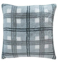 Faux Fur Check Cushion Grey Accessories Regency Studio 