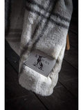 Faux Fur Check Throw Grey Accessories Regency Studio 