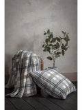 Faux Fur Check Throw Grey Accessories Regency Studio 