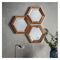 Fawkner Hexagonal Copper Tone Mirror - Set Of Three Sleeping Regency Studio 
