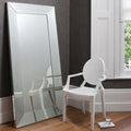 Ferrara Leaner Mirror Silver 72'' x 36'' Sleeping Regency Studio 