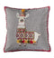 Festive Llama Cushion Grey Accessories Regency Studio 