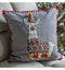 Festive Llama Cushion Grey Accessories Regency Studio 