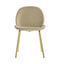Flanagan Chair Oatmeal Velvet (2pk) Living Regency Studio 