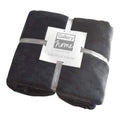 Flannel Fleece Throw Charcoal W1400 x H1800mm Accessories Regency Studio 