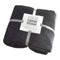 Flannel Fleece Throw Charcoal W1400 x H1800mm Accessories Regency Studio 