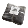 Flannel Fleece Throw Mid Grey W1400 x H1800mm Accessories Regency Studio 