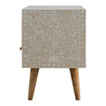 Floral Bone Inlay Media Unit Living Artisan Furniture 
