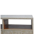 Floral Bone Inlay Media Unit Living Artisan Furniture 