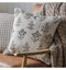 Floral Embroidered Cushion Natural Accessories Regency Studio 
