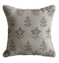 Floral Embroidered Cushion Natural Accessories Regency Studio 