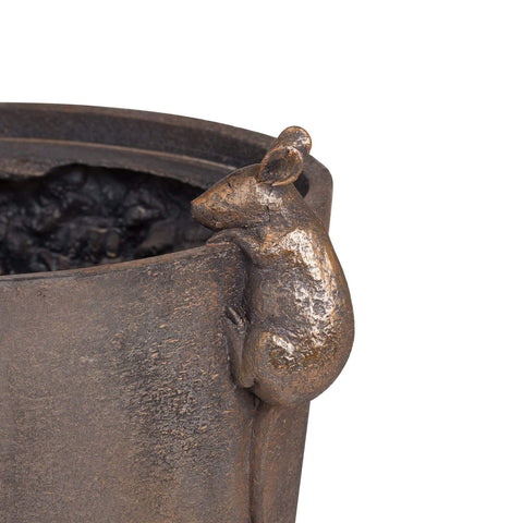 Flower Pot With Mice Detail Accessories Hill Interiors 