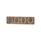Four Nickel Horse Shoe Hooks On Wooden Board Accessories Hill Interiors 