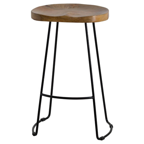 Franklin Hardwood Shaped Barstool Dining Hill Interiors 