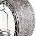 Free Standing Heart Tealight Lantern in Antique Silver Accessories Hill Interiors 
