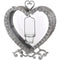 Free Standing Heart Tealight Lantern in Antique Silver Accessories Hill Interiors 