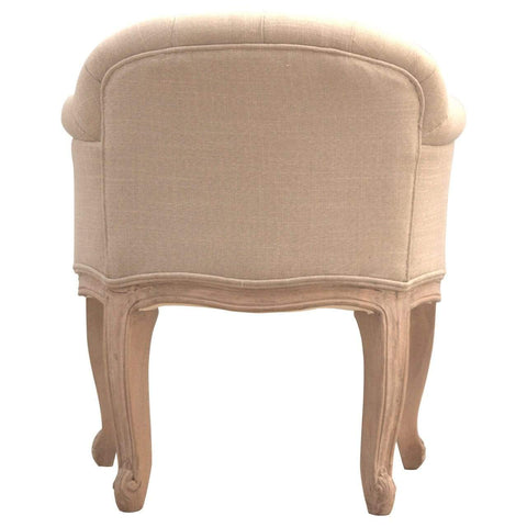 French Style Deep Button Chair Living Artisan Furniture 